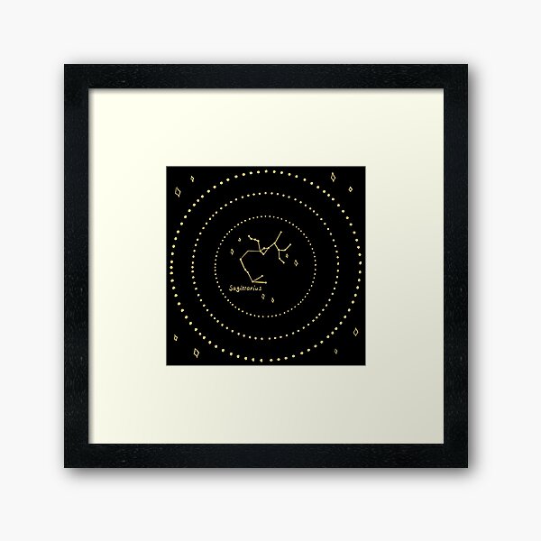 Sagittarius Constellation Framed Art Print