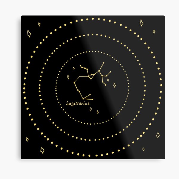 Sagittarius Constellation Metal Print