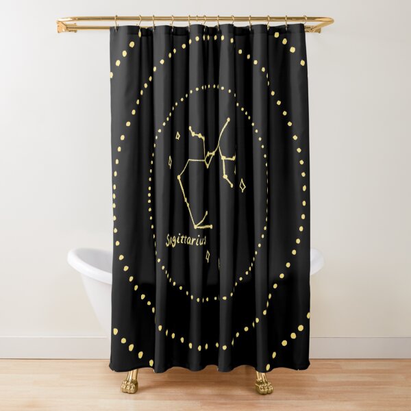 Sagittarius Constellation Shower Curtain