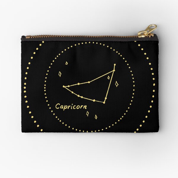 Capricorn Constellation Zipper Pouch