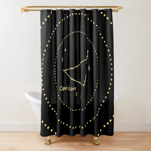 Capricorn Constellation Shower Curtain
