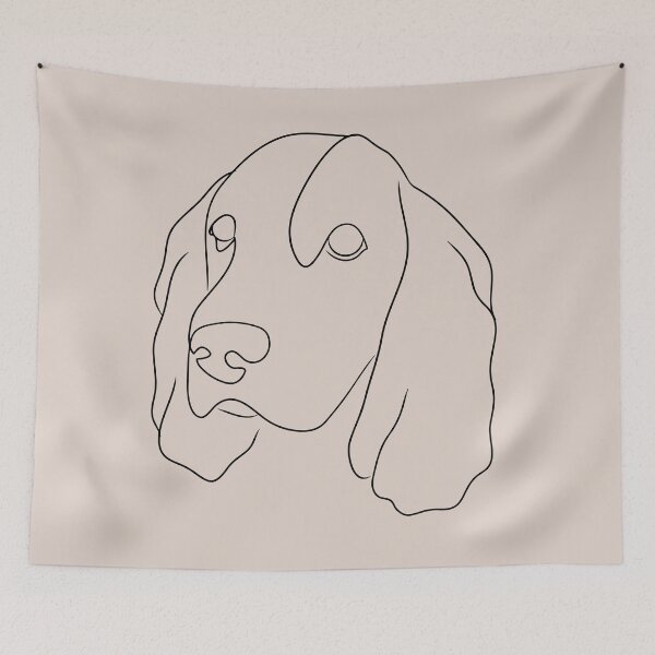 Item preview, Cocker Spaniel - Line Art designed and sold by TailTrails.