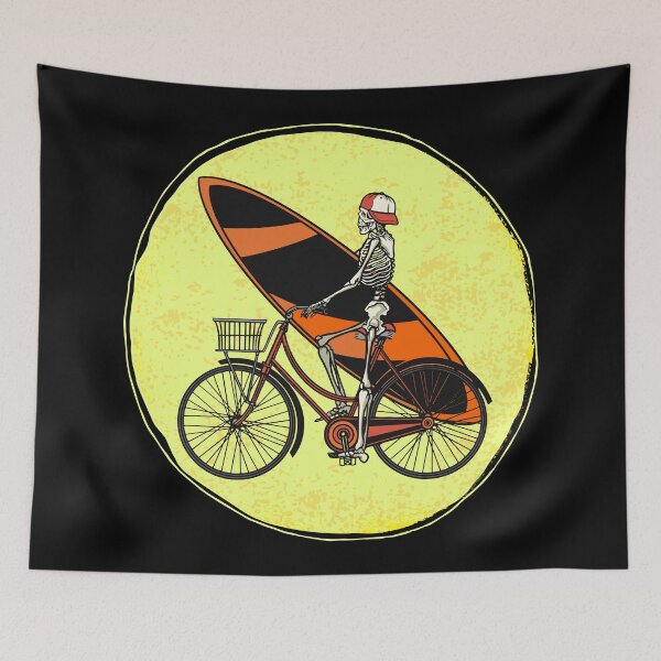 Item preview, Skeleton with bicycle. designed and sold by emphatic.