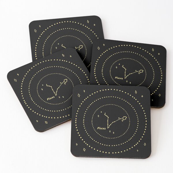 Pisces Constellation Coasters (Set of 4)