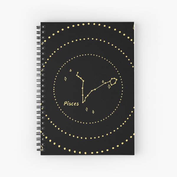 Pisces Constellation Spiral Notebook