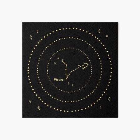 Pisces Constellation Art Board Print