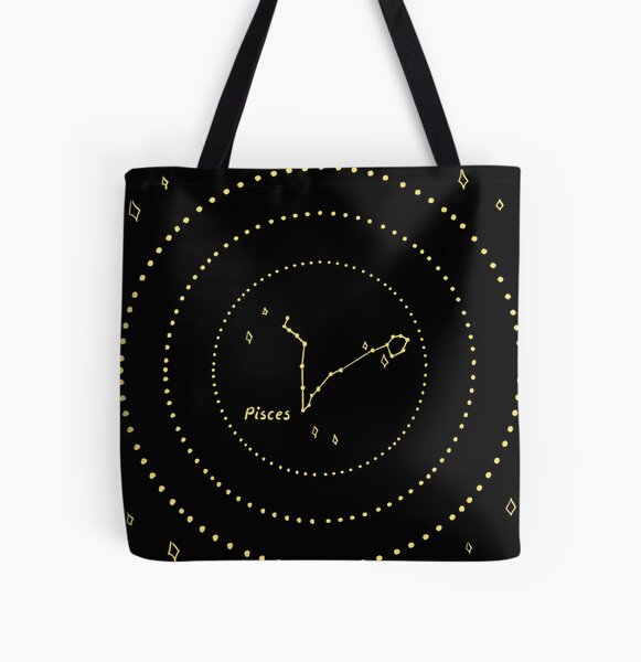 Pisces Constellation All Over Print Tote Bag
