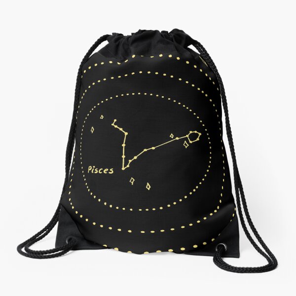 Pisces Constellation Drawstring Bag