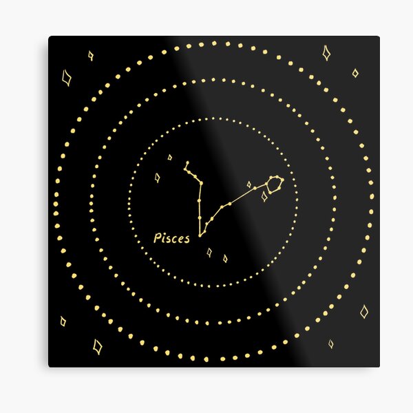 Pisces Constellation Metal Print