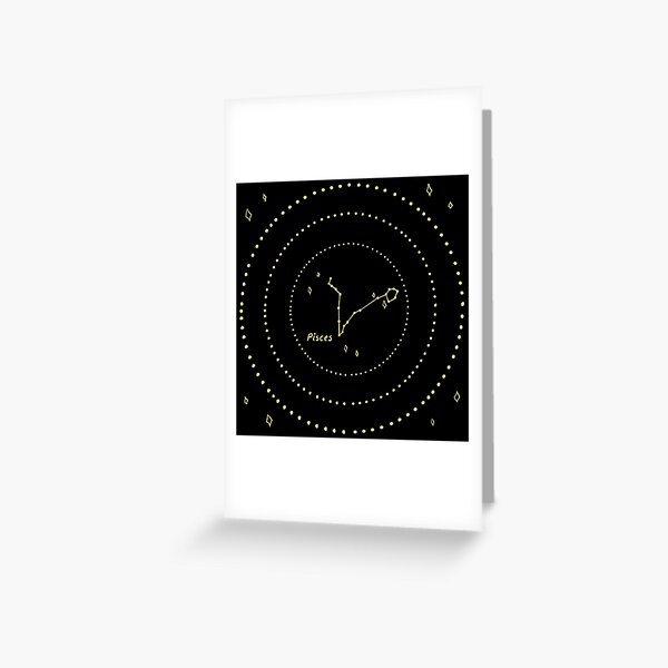Pisces Constellation Greeting Card