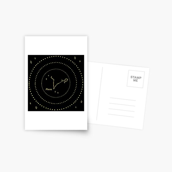 Pisces Constellation Postcard