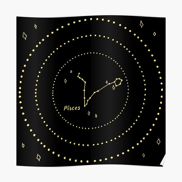 Pisces Constellation Poster