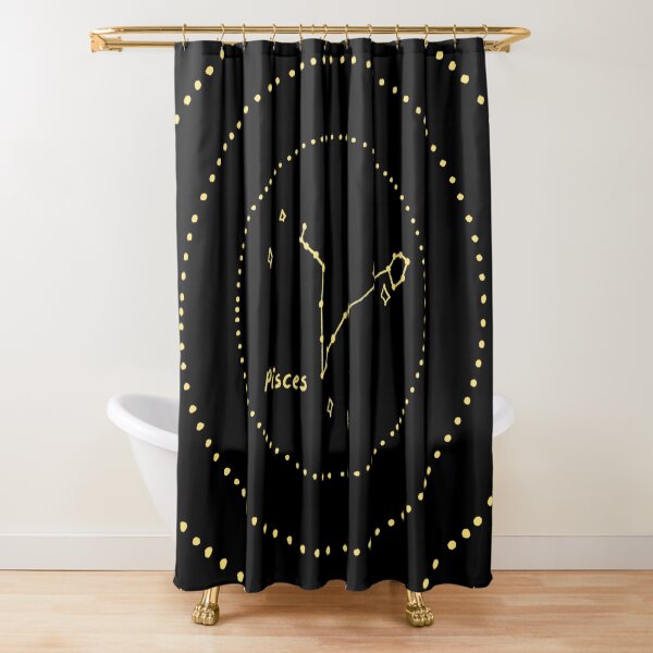 Pisces Constellation Shower Curtain