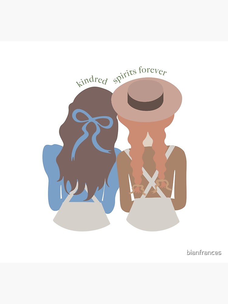 Kindred Spirits Forever Diana Barry And Anne Shirley Greeting Card By Bianfrances Redbubble