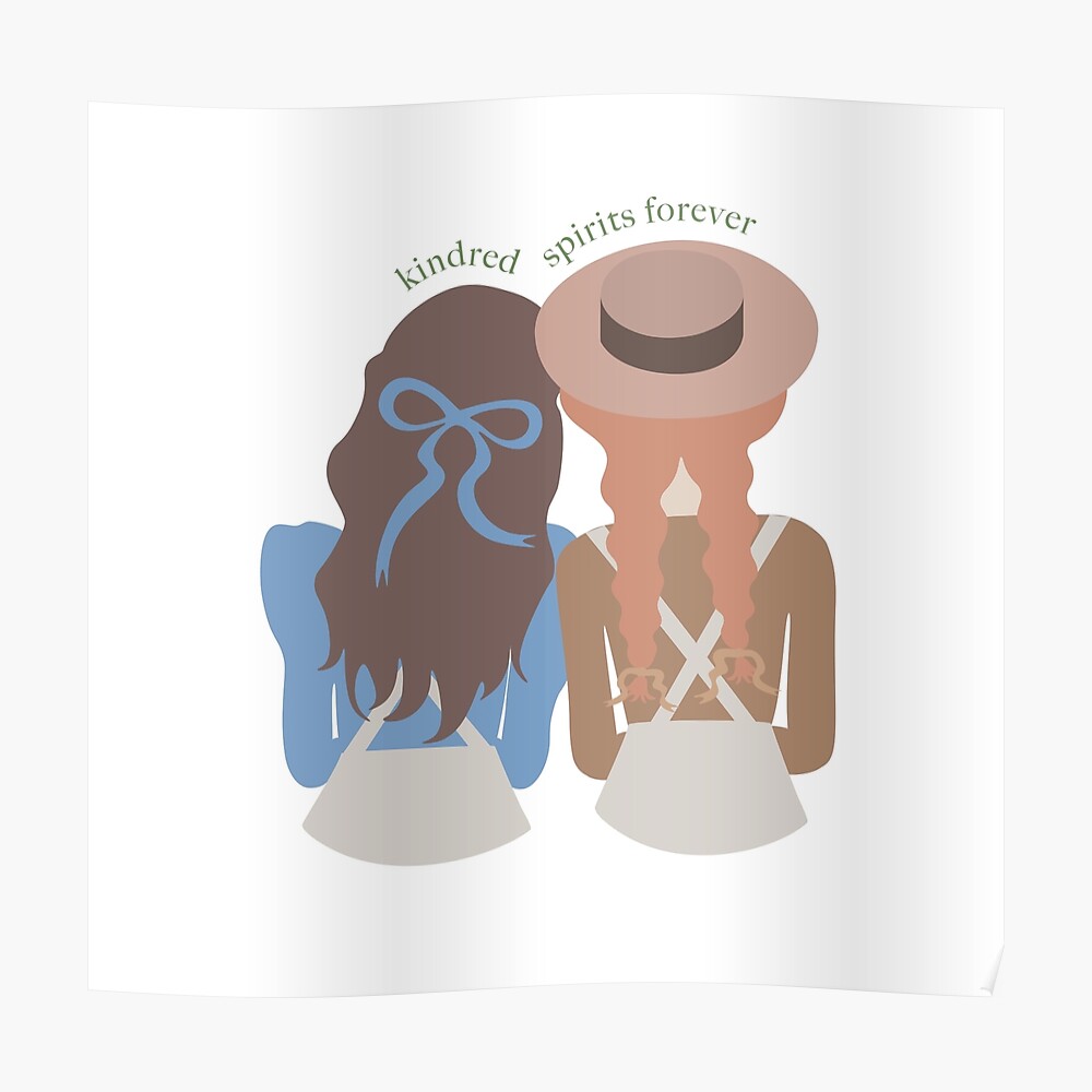 Kindred Spirits Forever Diana Barry And Anne Shirley Sticker By Bianfrances Redbubble