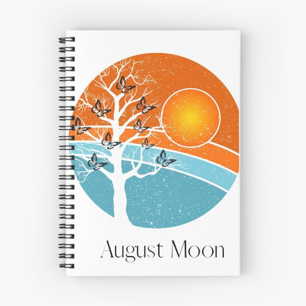 Item preview, Retro August sunset moon butterfly tree by haus of butterfly designed and sold by hausofbutterfly.