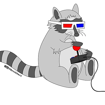 Artwork thumbnail, Gamer Raccoon - Brock Springstead by Brock Springstead