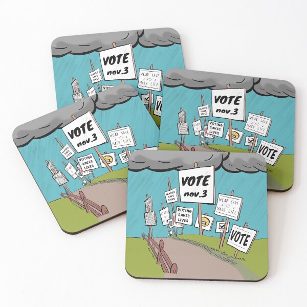 Item preview, Vote... but wear a mask designed and sold by Steve Silbert.