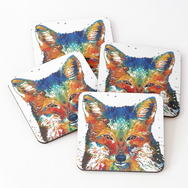 Item preview, Colorful Fox Artwork designed and sold by Jonah Russell.
