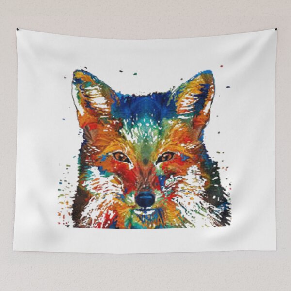Item preview, Colorful Fox Artwork designed and sold by Jonah Russell.
