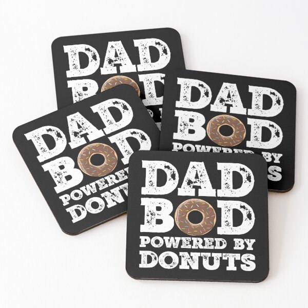 Item preview, Dad Bod Powered By Donuts Father Figure Gifts Idea with Funny Graphic for Food Lovers designed and sold by Orange Pieces.
