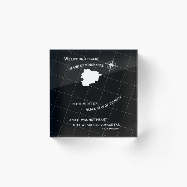 Copy of H. P. Lovecraft, The Call of Cthulhu Inspired Work Acrylic Block
