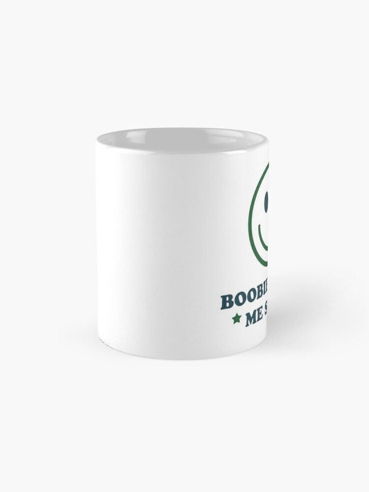 Boobies Make Me Smile Coffee Mug for Sale by ironydesigns