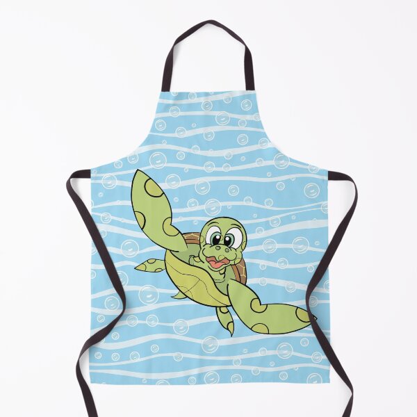 Item preview, Sea Turtle Swimming in Water with Bubbles designed and sold by hlafflin.