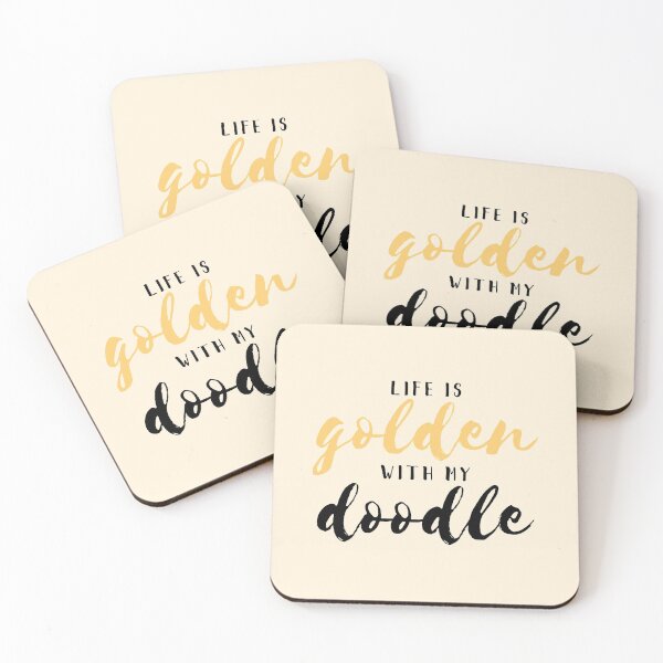 Item preview, LIFE IS golden WITH MY doodle designed and sold by thecavapootales.