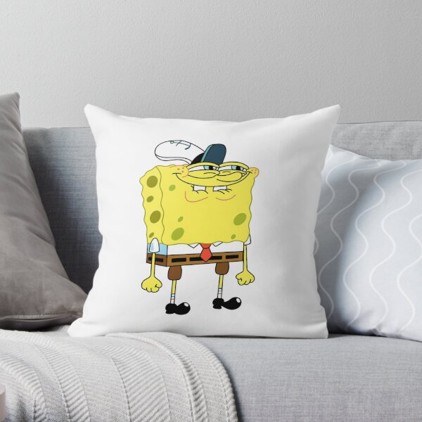 Cojines Y Almohadas Krabby Patty Redbubble - como disfrazarse de bob esponja en roblox truco secreto de