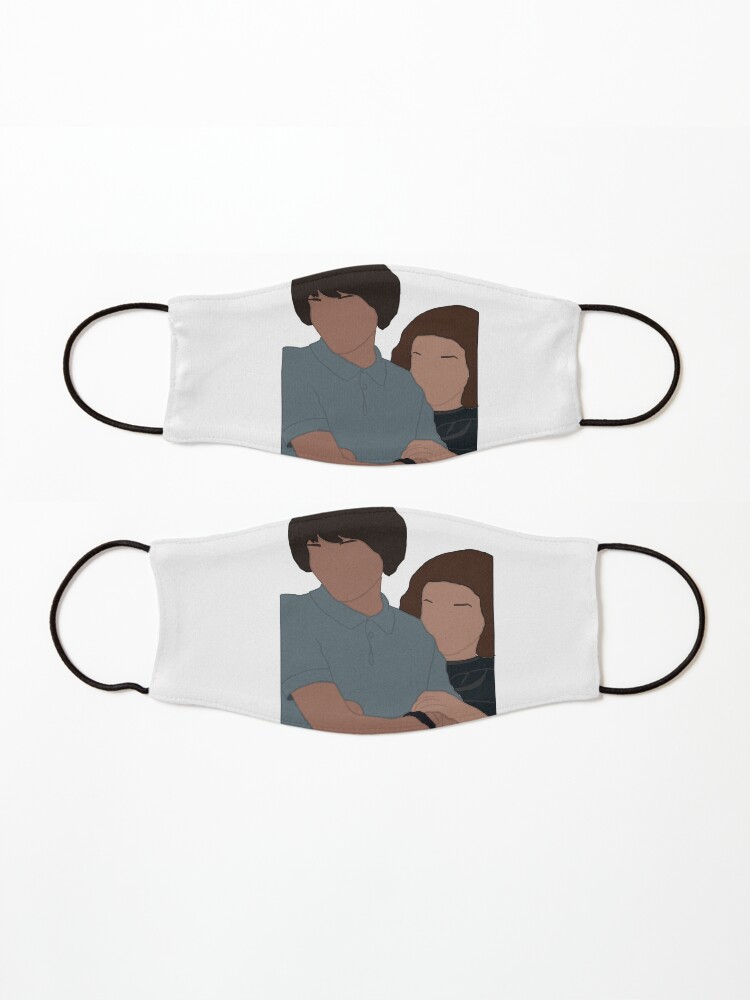 Alternate view of Mike and eleven sticker Mask