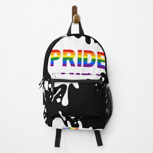 Item preview, Pride Typography Color Splash White designed and sold by TopplundDesigns.