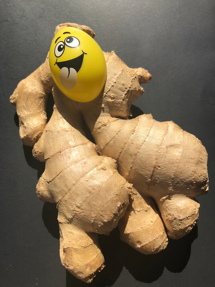 "Ginger Root With Tongue Out Emoji" Sticker for Sale by 520Sunmoney