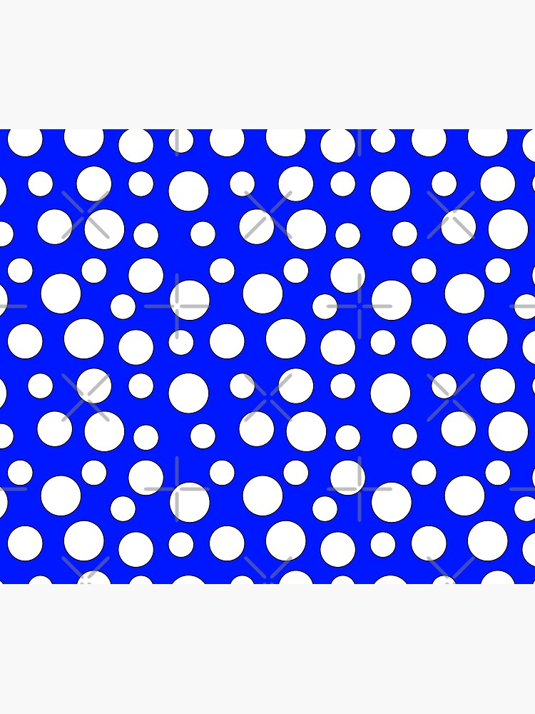 Blue and White Polka Dots by Muzik50