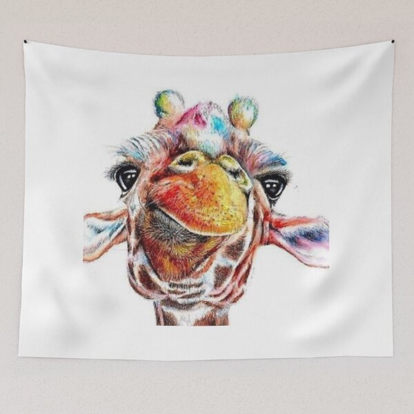 Item preview, Colorful Giraffe Art designed and sold by Jonah Russell.