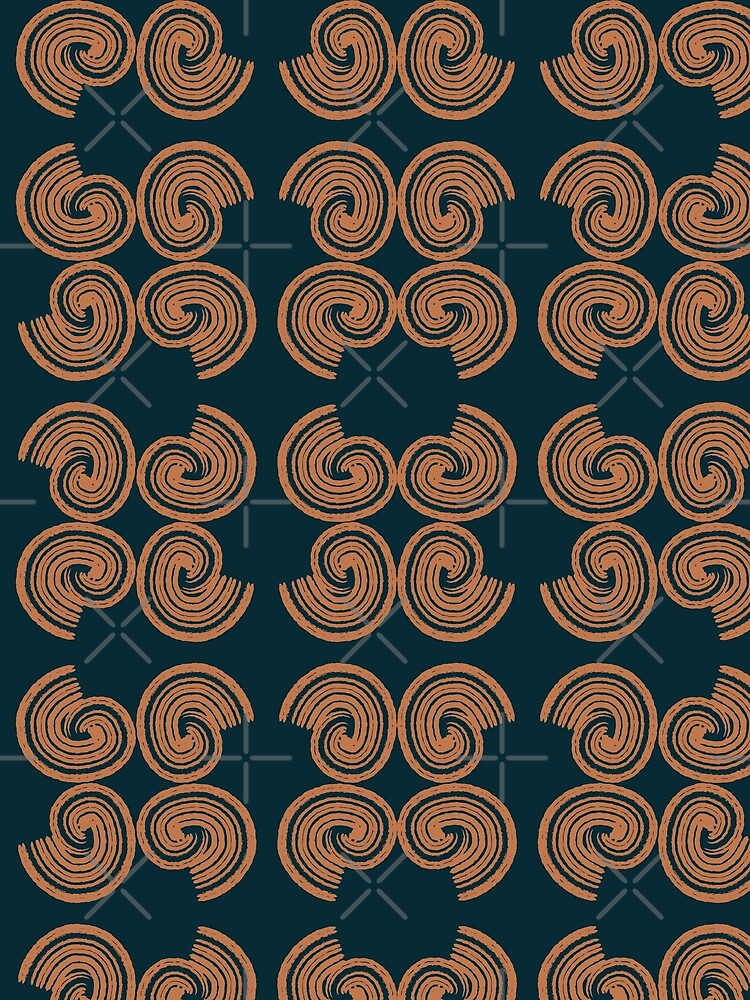 Thumbnail 3 of 3, Scarf, Rotating snails designed and sold by FunkyPattern.