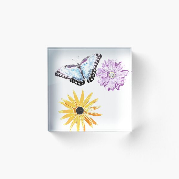 Artikelvorschau, Schmetterling und Blumen entworfen und verkauft von vdwaltDesign.