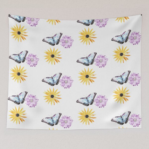 Item preview, Butterfly and Flowers designed and sold by vdwaltDesign.