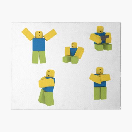 Roblox Pack Art Board Prints Redbubble - roblox buff noob package