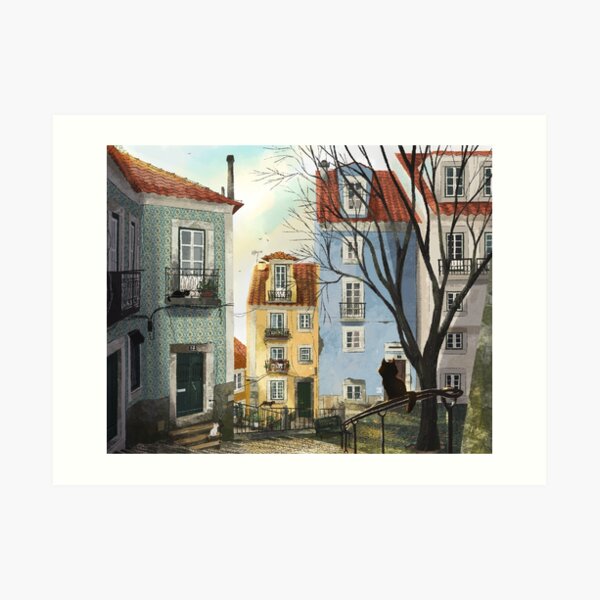 Cat Square Art Print