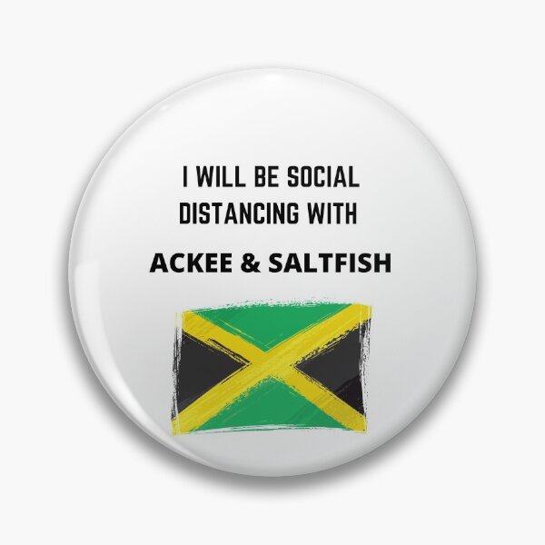 Item preview, I Will Be Social Distancing With Ackee & Saltfish  designed and sold by Tru-Bless Properties.