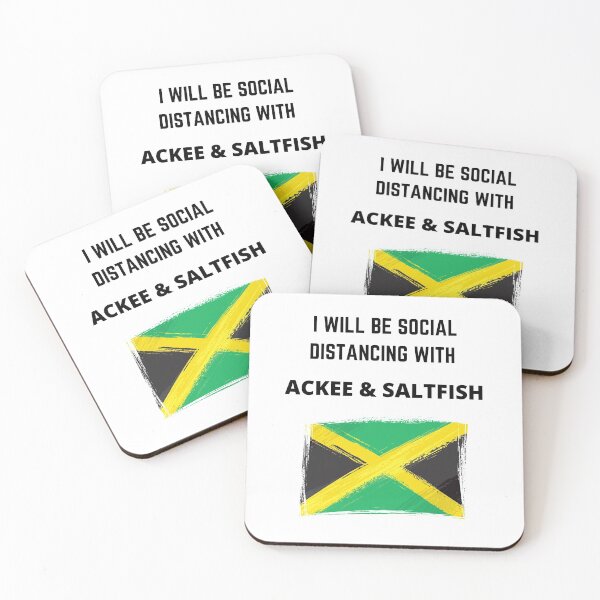 Item preview, I Will Be Social Distancing With Ackee & Saltfish  designed and sold by Tru-Bless Properties.