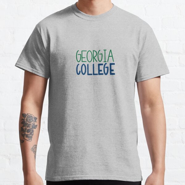 Georgia College Bobcats Bar Mascot Established Short Sleeve T-Shirt 