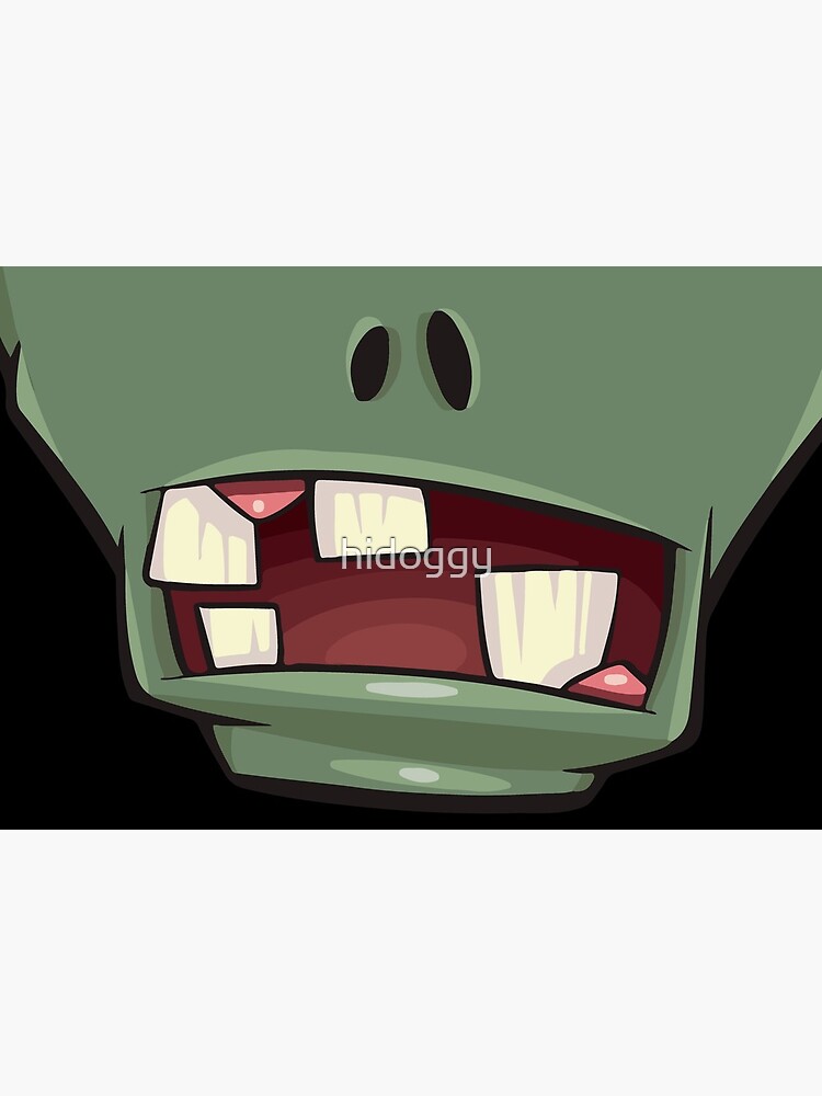 Zombie teeth mouth - face masks design by hidoggy