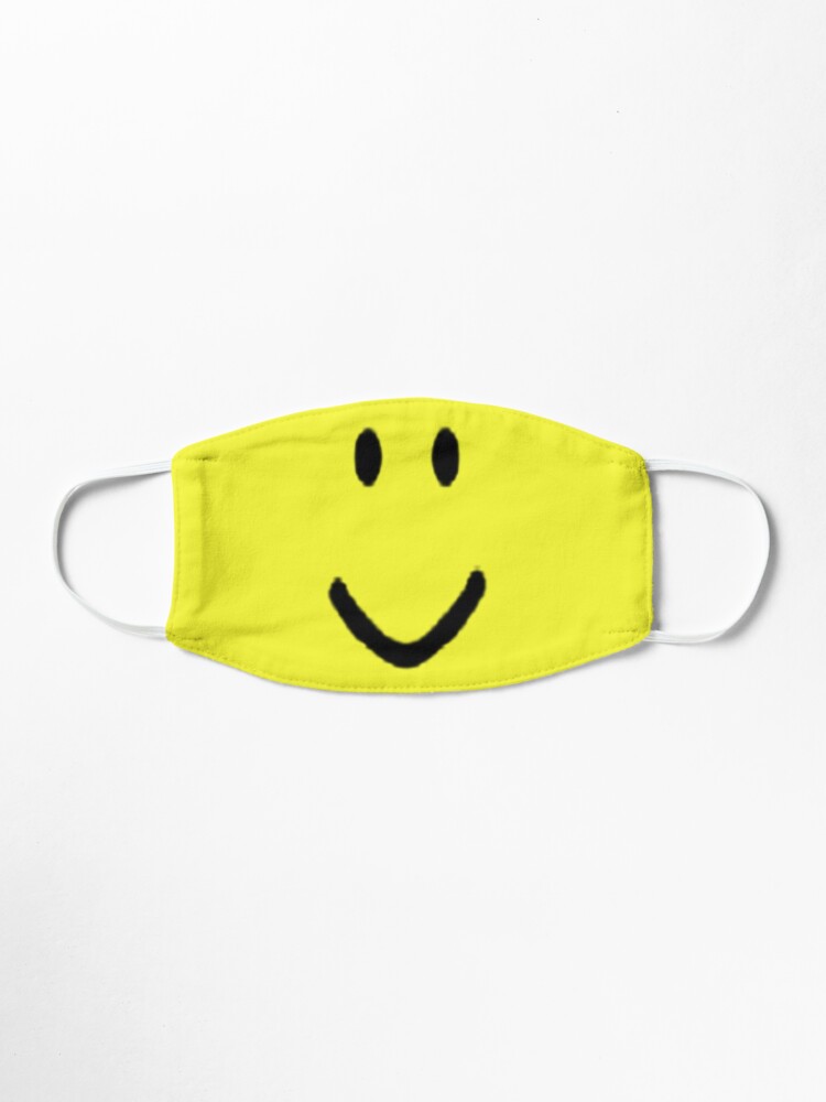 Roblox Halloween Noob Face Costume Smiley Positive Gift Mask By Smoothnoob Redbubble - gamer girl roblox halloween