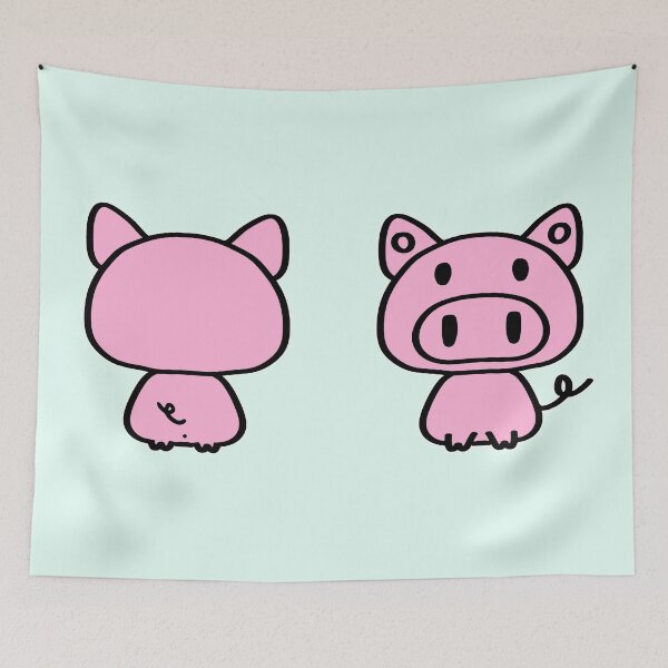 Item preview, Little Piglet Front and Back 2 designed and sold by usernamenaijan.