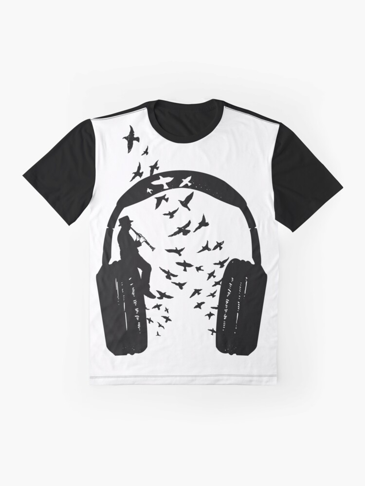 Alternate view of Headphone - Clarinet Graphic T-Shirt
