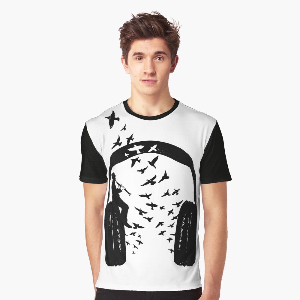 Headphone - Clarinet Graphic T-Shirt