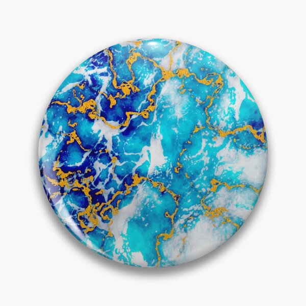 Item preview, Gold Veins in blue marble designed and sold by bradm50.