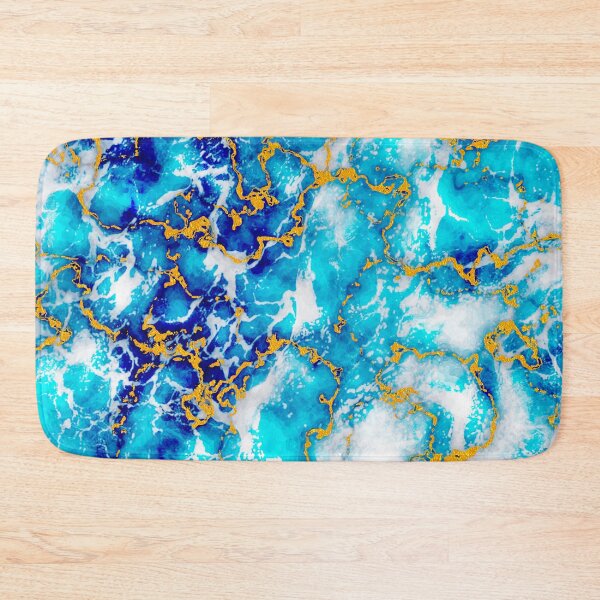 Item preview, Gold Veins in blue marble designed and sold by bradm50.